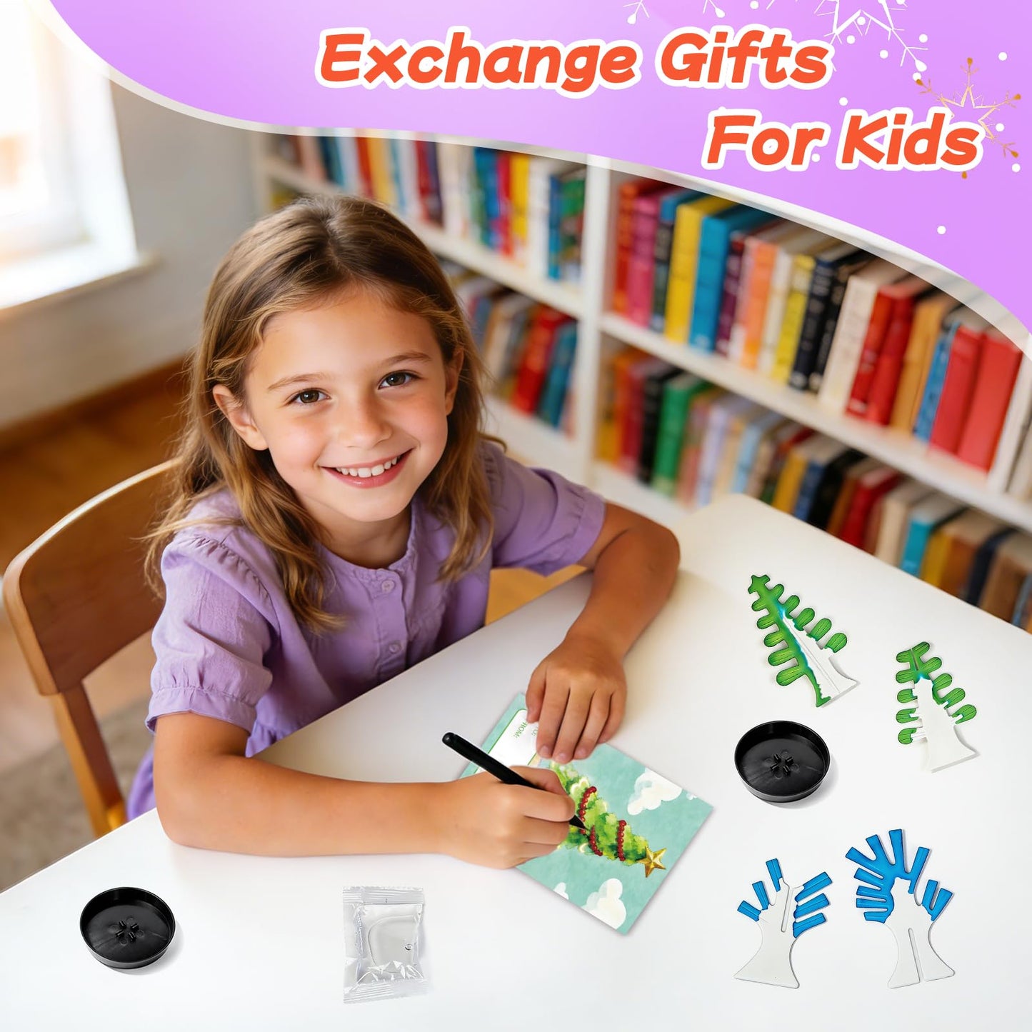 24 Pcs Growing Crystal Trees Bulk with Cards for Kids STEM Science Experiment Kit Party Favors Classroom Prizes Goodie Bags Stuffers Gifts Exchange for Boys and Girls