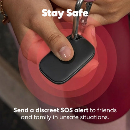 Life360 Tile Pro - Powerful Bluetooth Tracker, Key Finder and Item Locator for Keys, Bags and More. Both iOS and Android Compatible. Phone Finder. 1-Pack (Black)