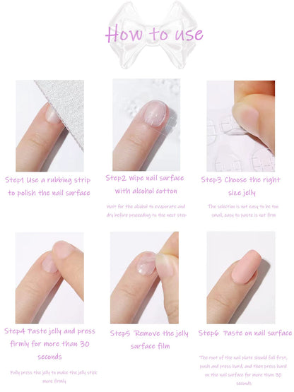 MABKJLF Halloween Press On Nails - Long Stiletto French Tip Fake Nails, Black Blood Gradient, Moon Designs, Glossy Glue On Artificial Nails, 24 Pcs