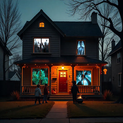 (40" x 60" White) Rear Projection Screen with Mounting Hardware for Projecting Halloween Videos