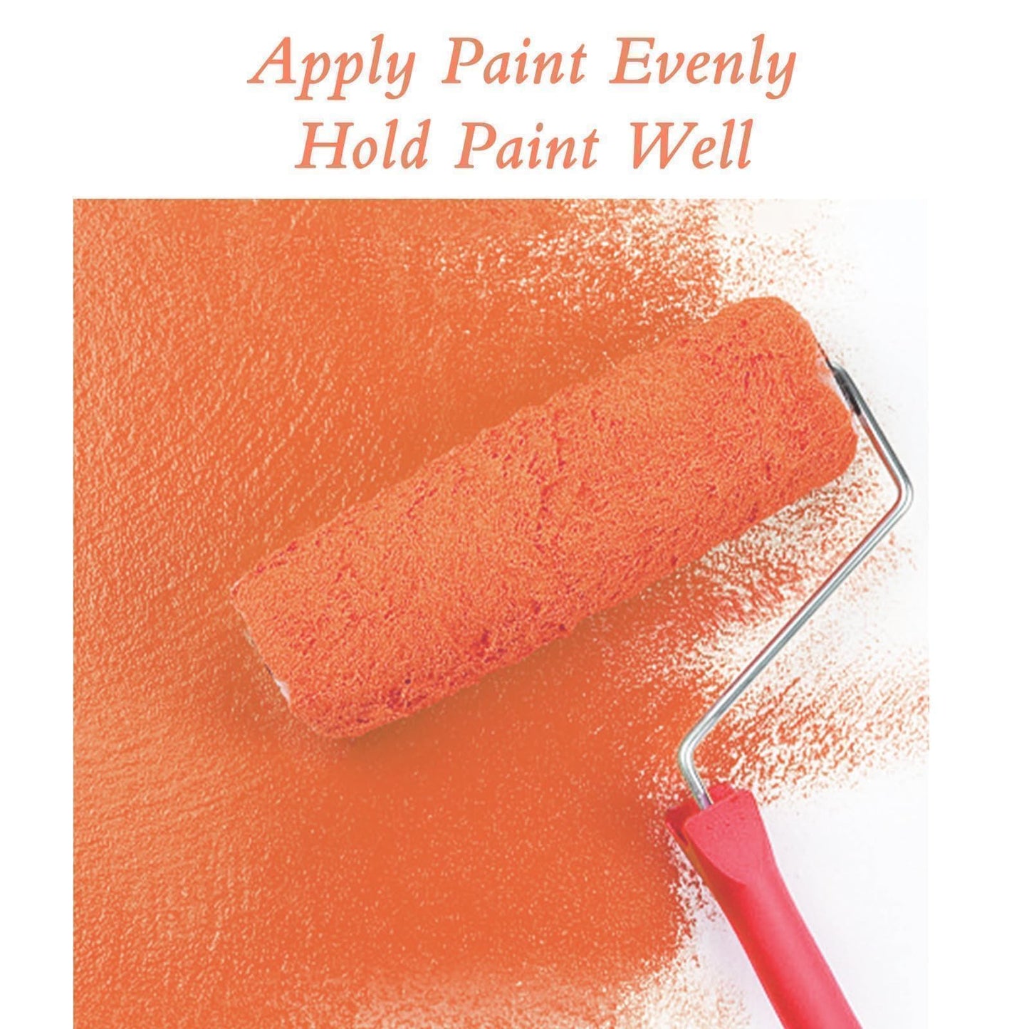 Foam Paint Roller, 10 Pack, 6 Inch High Density Foam Roller, Mini Paint Roller Covers for Smooth Paint Application, No Lint Shedding on Walls, Cabinets, Doors