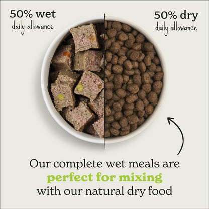 Forthglade Wet Dog Food Variety Pack (12 x 395g Trays) - Grain Free & Hypoallergenic Dog Food, Adult 1 Year+, Turkey, Lamb & Duck with Vegetables, Complete Stomach Sensitive Meals, Natural Ingredients
