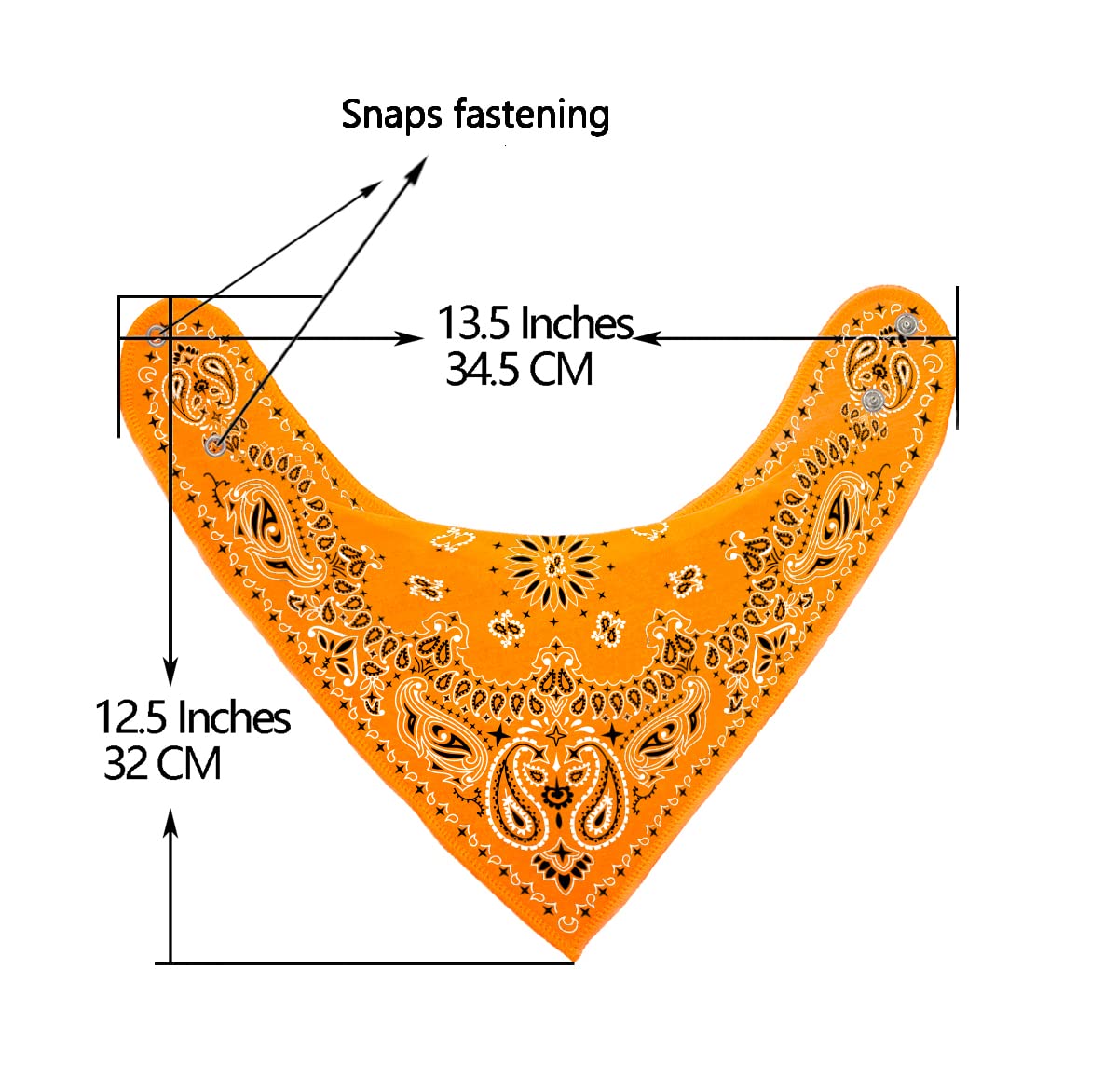 Maiwa 10 Pack Baby Triangle Bandana Bibs for Boys Girls for Drool Teething Eating with Snaps