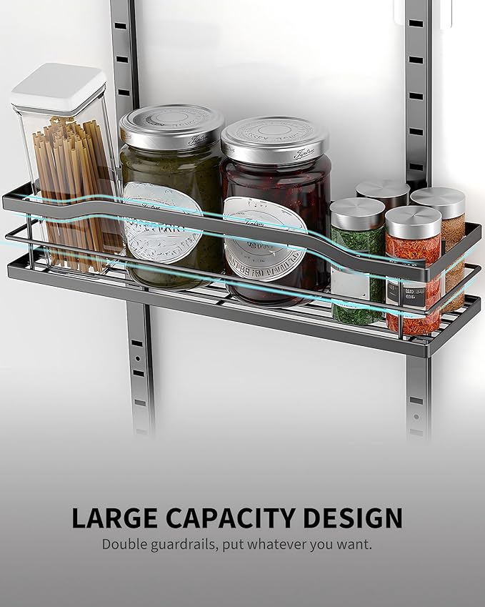 Moforoco White 9-Tier Over The Door Pantry Organizer, Pantry Organization And