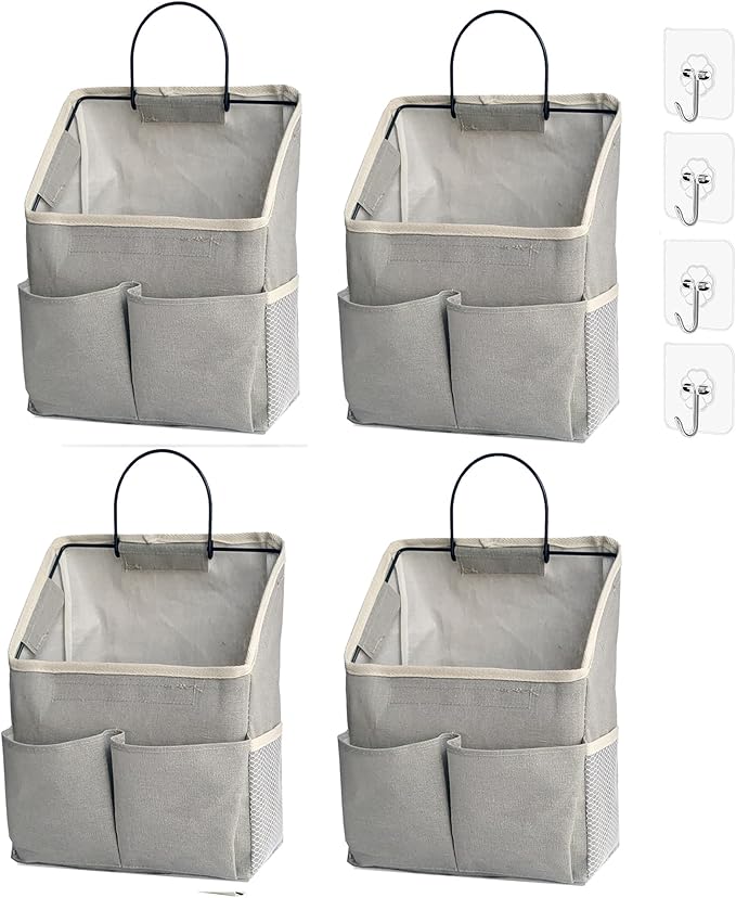 4pcs Wall Hanging Storage Bag, Wall Hanging Organizer bags