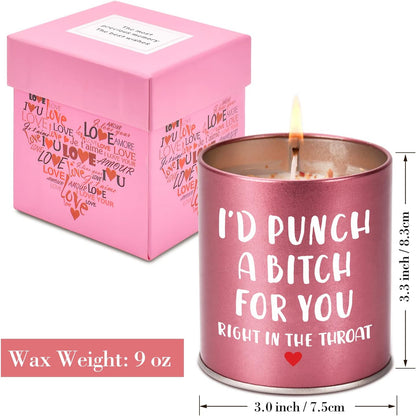 Valentines Day Gifts for Her Scented Candle: Birthday Gifts for Women Mom Girlfriend Wife Sister Galentines Mothers Day Christmas Stocking Stuffers White Elephant Anniversary Friendship Funny Gift