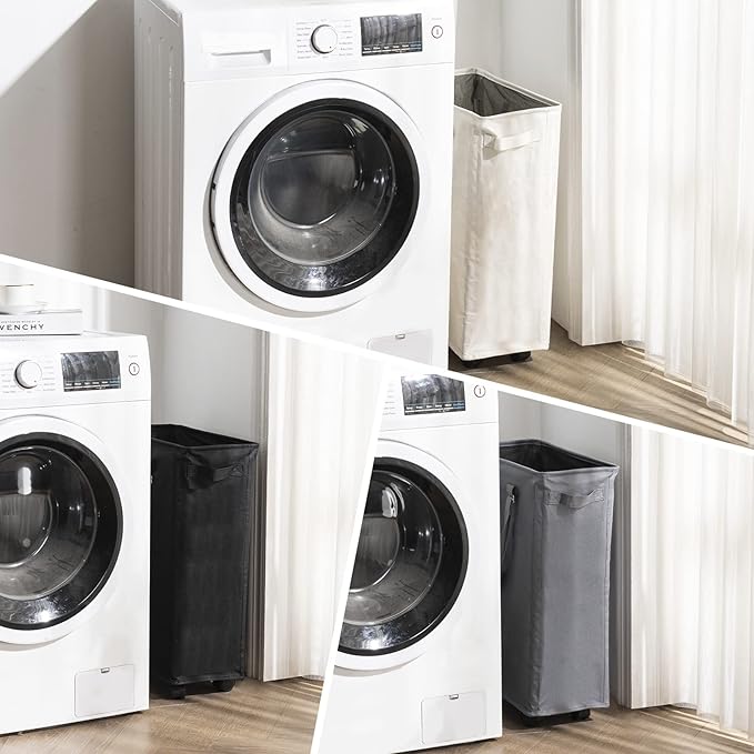 Slim Rolling Laundry Basket, Slim Laundry Hamper