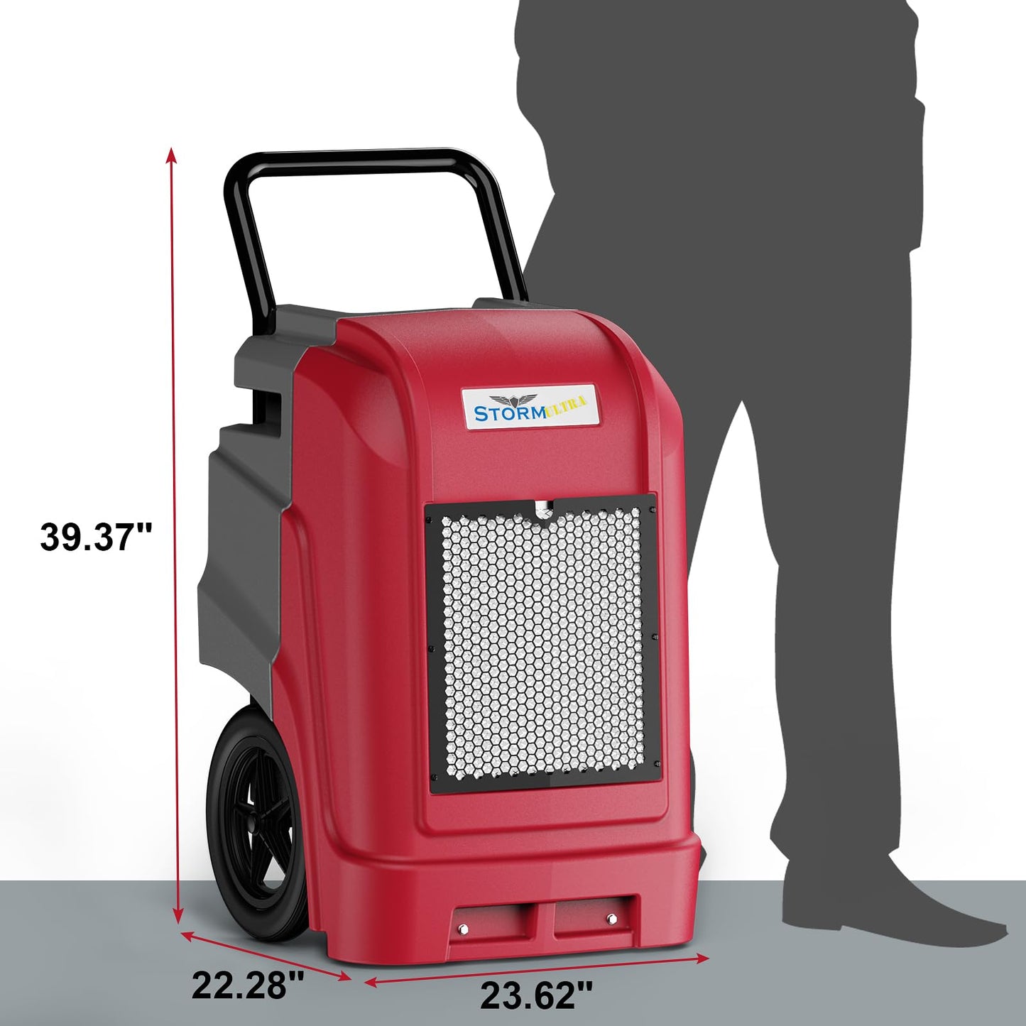 ALORAIR 190 PPD LGR Commercial Dehumidifier with Pump & Drain Hose, Smart APP Control up to 2,600 Sq.Ft Industrial Dehu for Home, Water Damage Restore, Basements, Job Sites, 6 Years Limited Warranty
