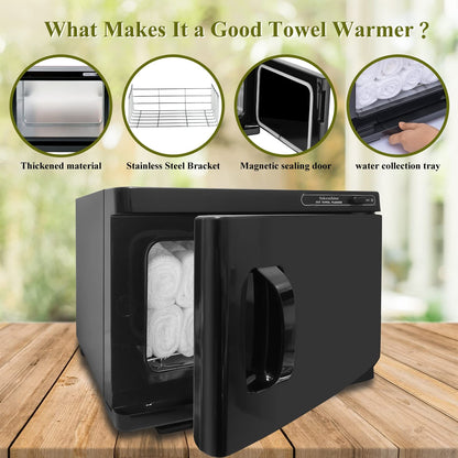 Towel Warmer, 8L Facial & Spa Towel Warmer Auto Reheat, Hot Towel Warmer Cabinet for Estheticians, Professional Towel Warmer for Salon, Spa, Massage