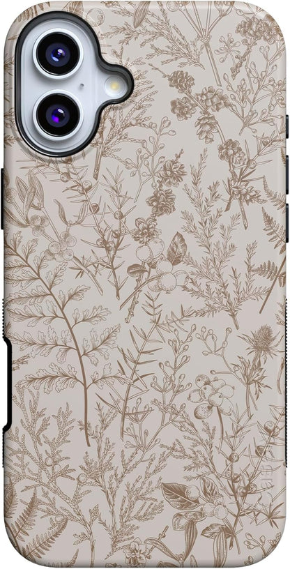 Casely iPhone 16 Case | Nantucket Cottage | Blue Hydrangea | Compatible with MagSafe | Bold Protective Design