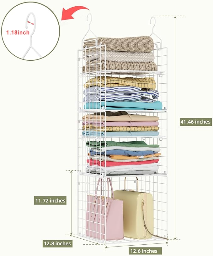 X-cosrack Closet Hanging Organizer and Storage