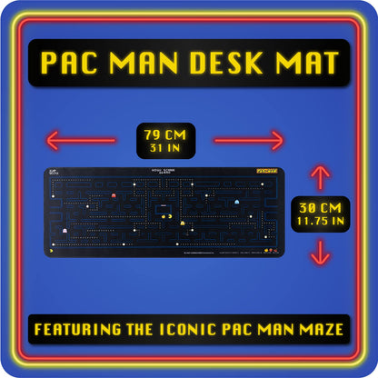 Paladone Retro Pac Man Large Gaming Mouse Pad for Desk Keyboard Mousepad Non-Slip