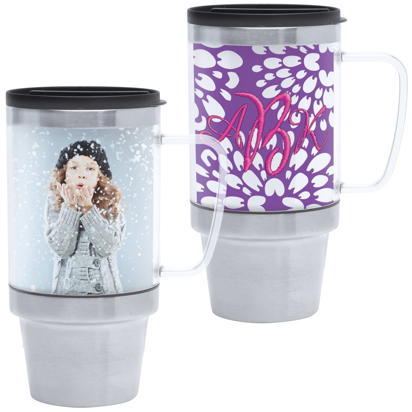 Thermo-Temp 16 oz. Stainless Steel Photo Travel Mug
