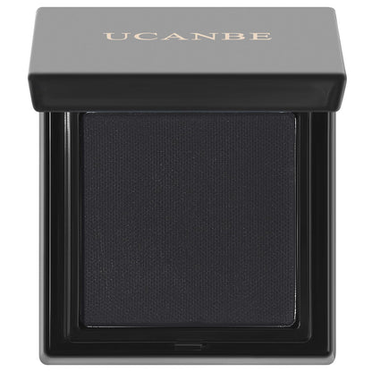 UCANBE Black Single Eyeshadow Palette, Highly Pigmented Matte Eye Shadow Powder, Professional Long-Lasting Waterproof Makeup Palette