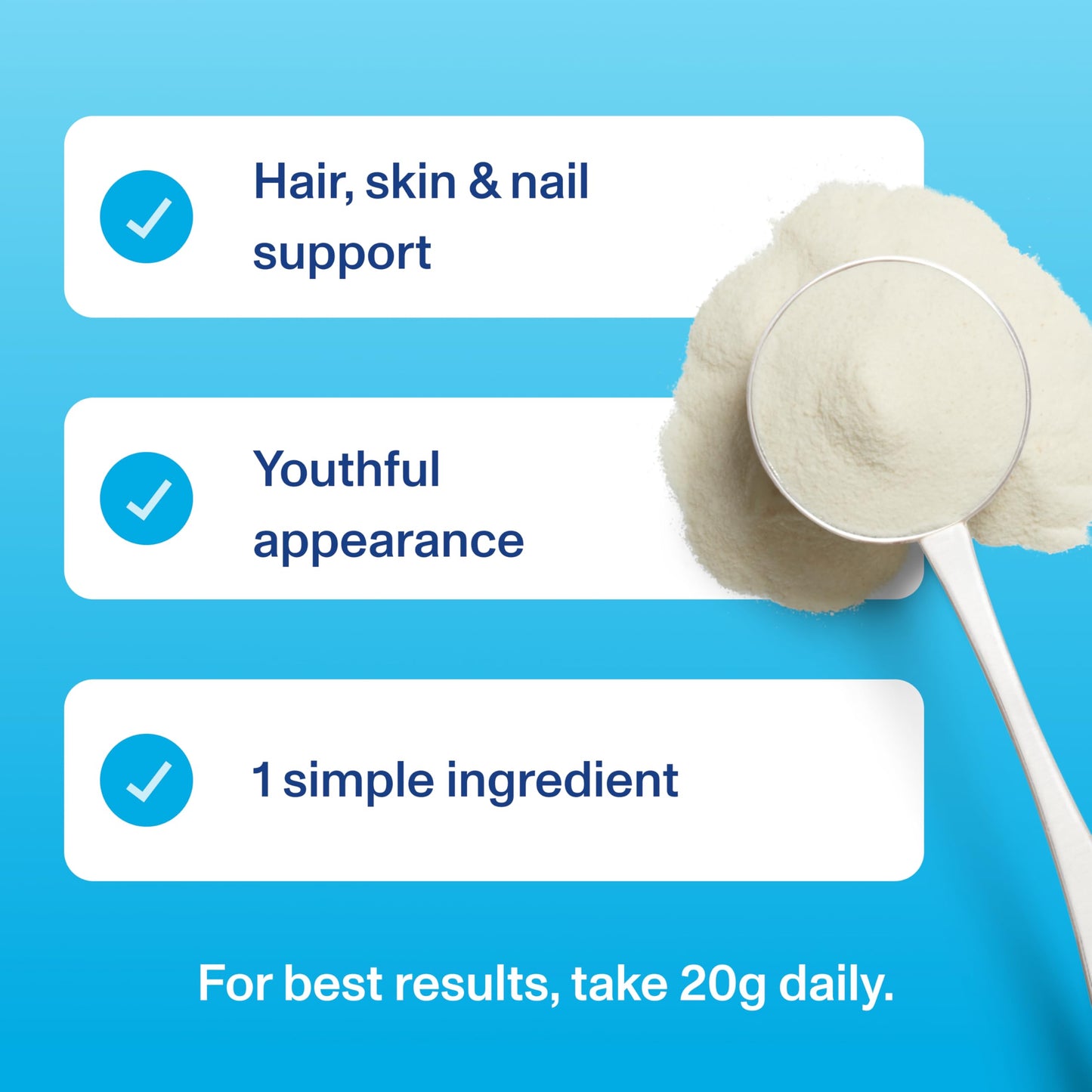 Vital Proteins Collagen Peptides Powder Supplement (Type I, III), Unflavoured Hydrolyzed Collagen-Hair, Skin, Nail Support Supplement, Paleo, gluten free, Non-GMO, 20g per Serving 264g Canister, 1Pack