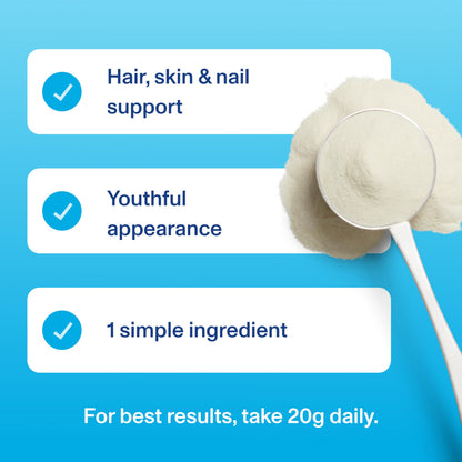 Vital Proteins Collagen Peptides Powder Supplement (Type I, III), Unflavoured Hydrolyzed Collagen-Hair, Skin, Nail Support Supplement, Paleo, gluten free, Non-GMO, 20g per Serving 264g Canister, 1Pack