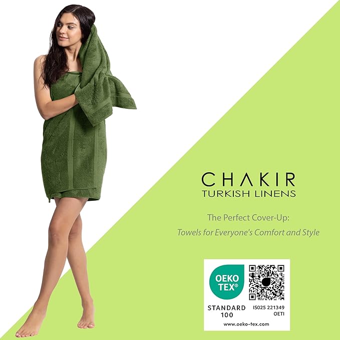 Chakir Turkish Linens, 100% Cotton Premium Quality Turkish Bath Sheets