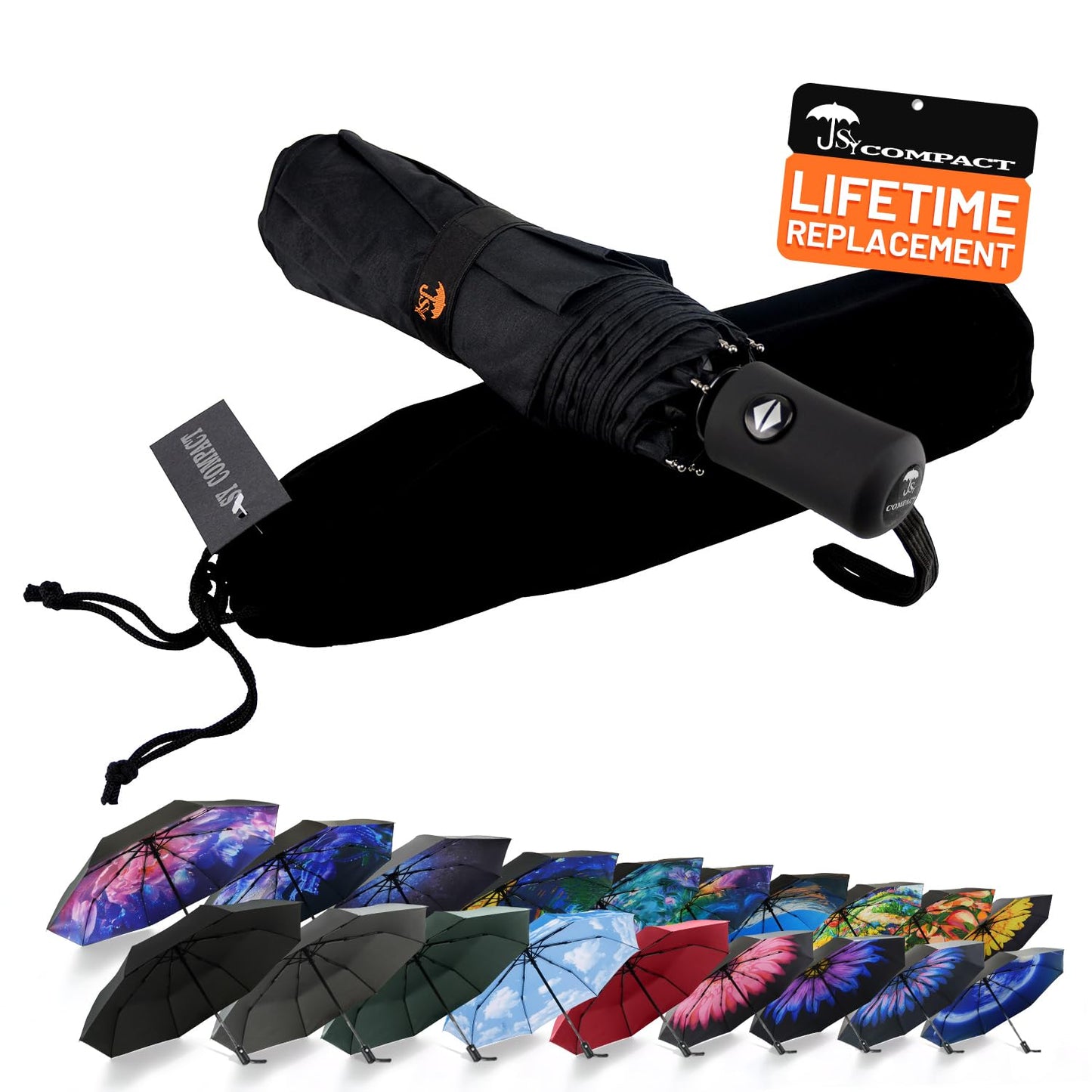 SY Compact Travel Umbrella Windproof Automatic Unbreakable Umbrellas-Factory Direct High Cost-effective Umbrella