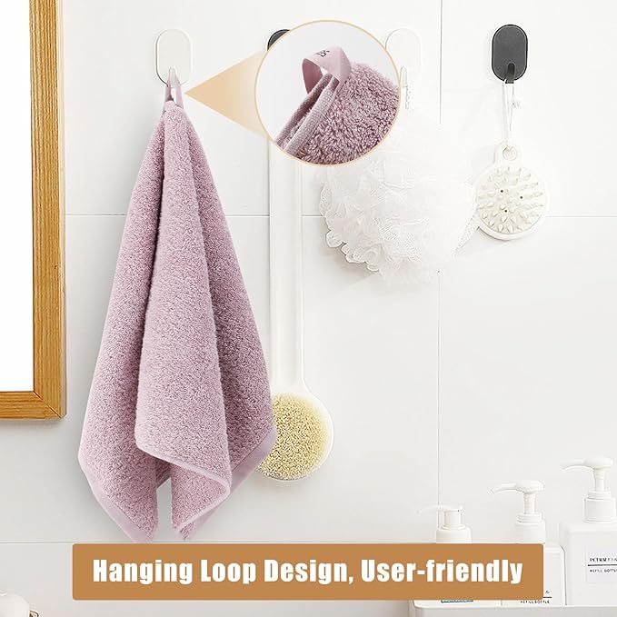 SEMAXE 18-Pack Bath Towel Set Include 6 Bath Towels, 6 Hand Towels, 6 Wash