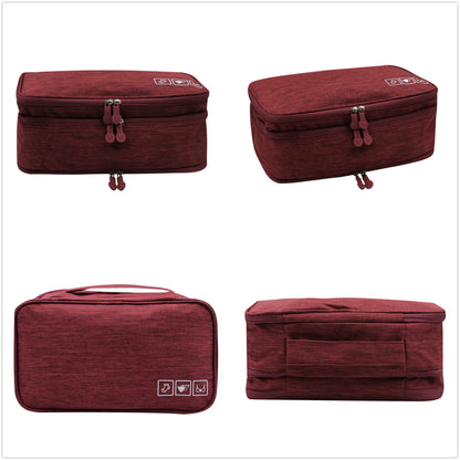 Portable Underwear Bra Storage Bag Waterproof Travel Organizers Multi-Layer Toiletry Packing Cube