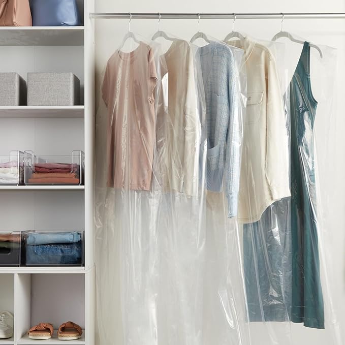 Juvale Clear Plastic Garment Bag