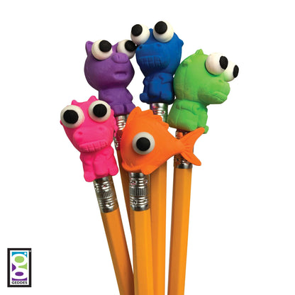 Raymond Geddes Animal Pencil Top Erasers for Kids (Pack of 50)