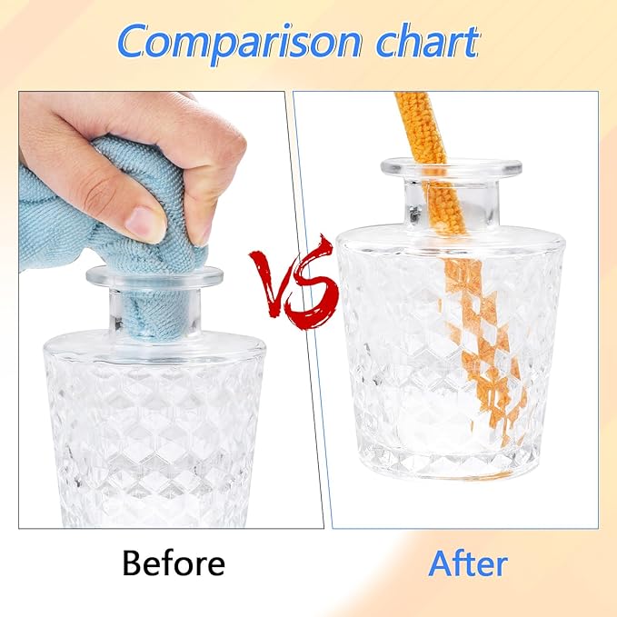 12 Pcs Microfiber Detail Duster Sticks Fan Cleaning Brush Crevice Cleaning Tool