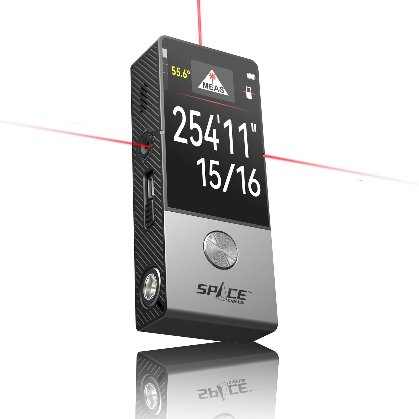 Laser Measuring Tool with Visual Aligning Indicator, MiLESEEY 330Ft Professional Measurement Tool with IPS Touchscreen,P2P, Live Angle Display, APP Sync Laser Tape Measure