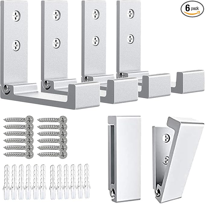 OHIYO 6Pcs Foldable Hooks for Hanging Coat & Bags & Hat & Key Wall Mounted