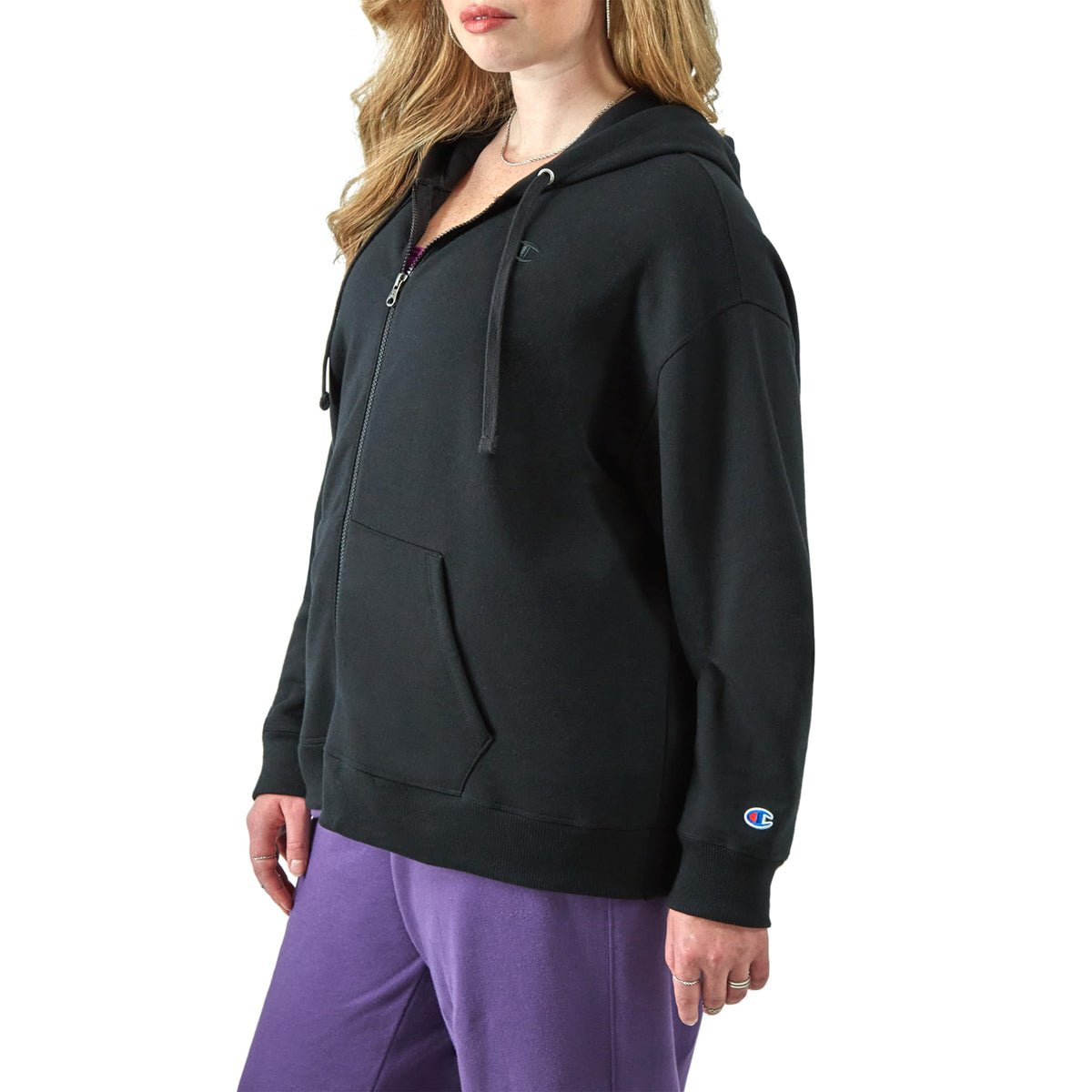 Champion Women's Full-Zip Hoodie, Powerblend, Fleece Sweatshirt, Hoodie Sweatshirt for Women