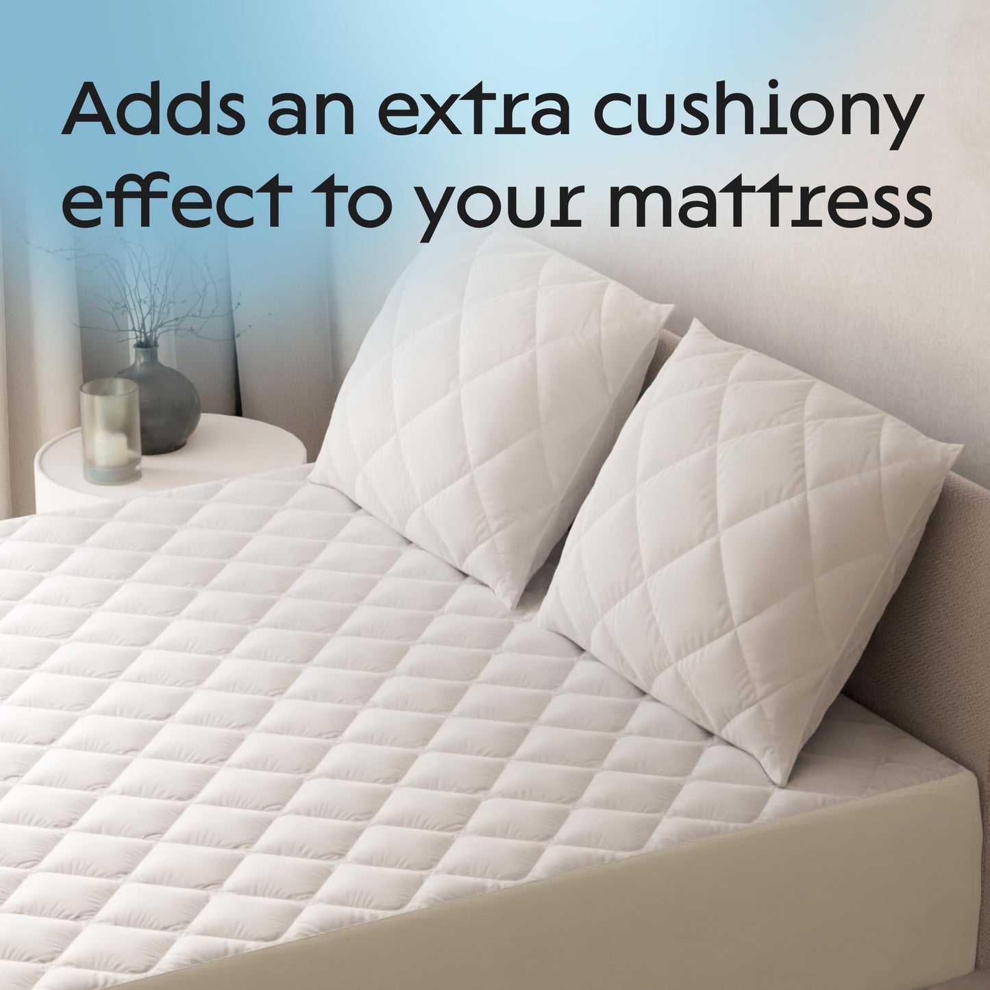 100% Waterproof Cotton King Mattress Protector - 360 Pad Protection Against Spills, Stains & Accidents for Parents & Pet Owners - Noiseless & Cooling Quilted Top
