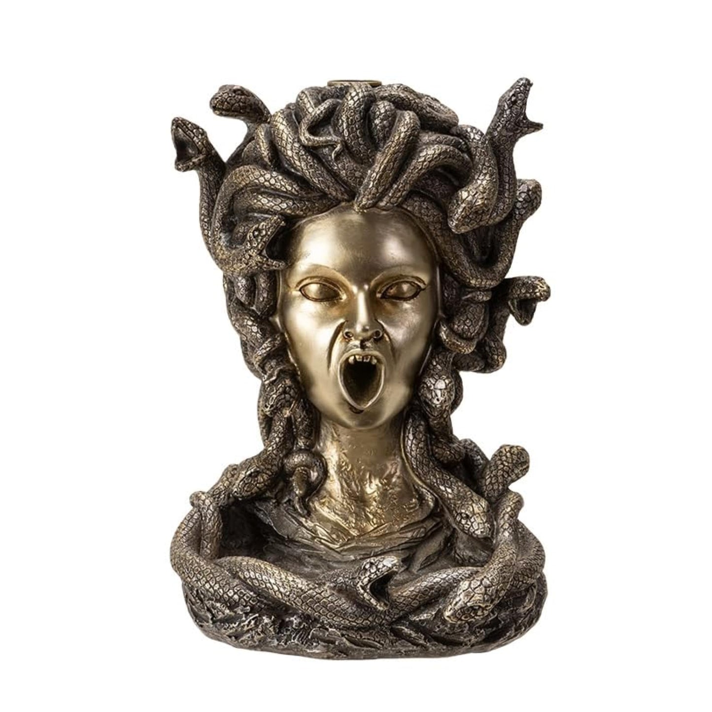 Pacific Giftware Medusa Backflow Burner, Greek Mythology Famous Monster Medusa, Waterfall Incense Burner