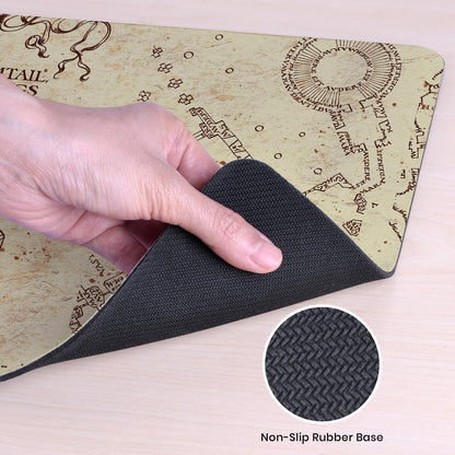 Head Case Designs Officially Licensed Harry Potter The Marauder's Map Graphics 23.62 x 11.81 x 0.12 inches (600 x 300 mm) - L Gaming Office Desk PC Keyboard Mouse Mat Pad