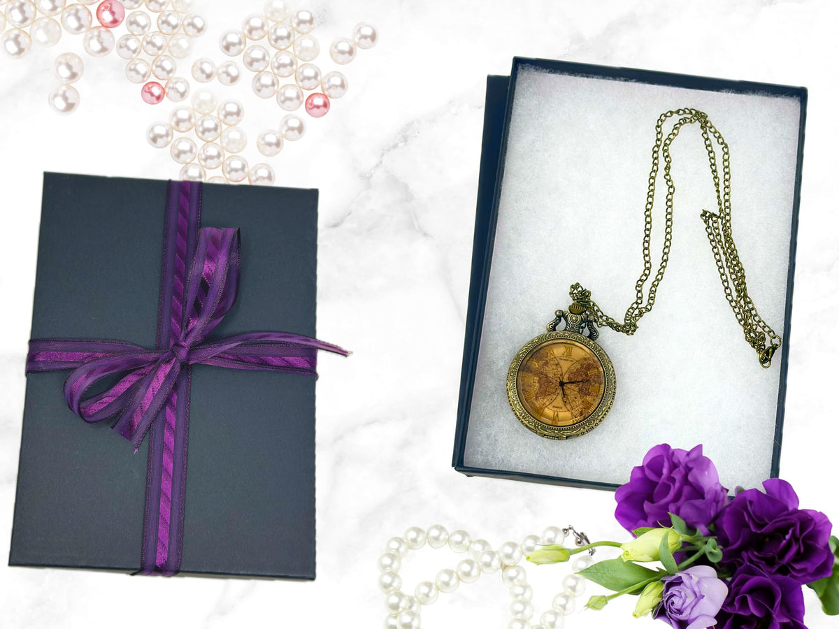 RJ Displays Jewelry Gift Boxes – 6 Pack Matte Black Cotton-Filled Cardboard Box for Necklace, Bracelet, Earring,Ornament Gifts,Jewelry Boxes with Lids, Bulk Gift Packaging – 7 1/8" x 5 1/8" x 1 1/8"