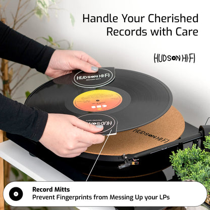 9-in-1 Vinyl Record Cleaning Kit – Anti-Static Cleaner, Carbon Fiber & Velvet Brushes, Stylus Gel, Microfiber Cloth, Mitts & Label Protector for LP Care