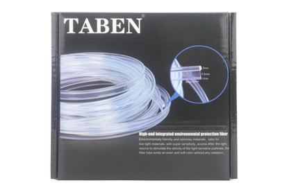 TABEN 2 m/6.56ft Optic Fiber Light Car Side Glow 12V 1W Waterproof LED Illumination Optic Fiber Pipe Car Interior Atmosphere Neon Strip Lights
