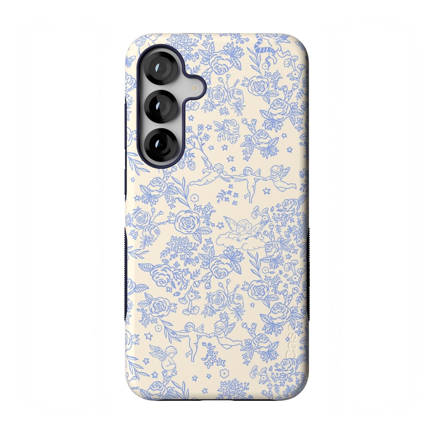 Casely Galaxy S25 Plus Case | Ink & Iris | Vintage Floral | Compatible with MagSafe | Bold Protective Design