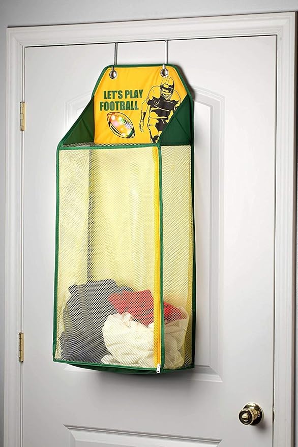 Store & Score Over The Door Hanging Kids Fun LED Football Light-Up Collapsible