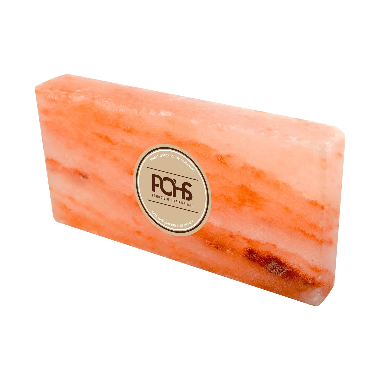 POHS Himalayan Pink Salt Tiles 8’’x4’’x1’’ Pack of 1 for Home Sauna, Spa and Salt Wall Block for Home décor,2.75 lbs