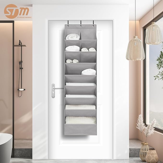 STORAGE MANIAC Over the Door Shoe Organizer Heavy-Duty Large Deep Pocket