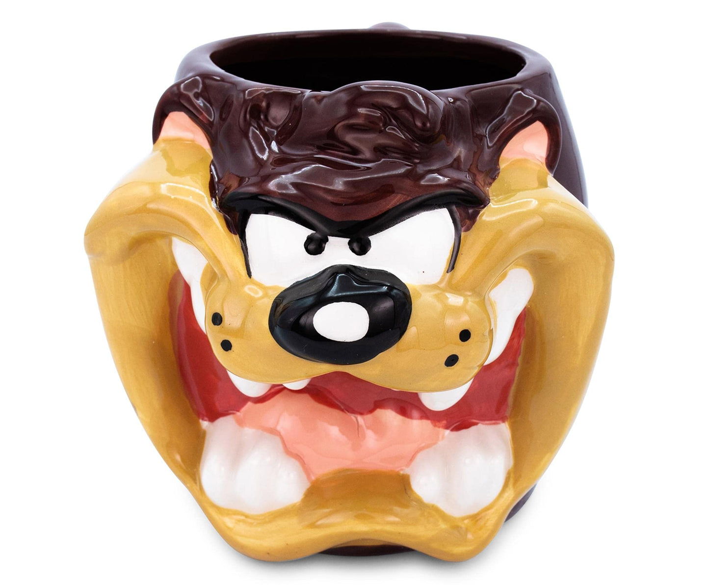 Silver Buffalo Looney Tunes Taz Face Ceramic 3D Sculpted Mug, 24-Ounces