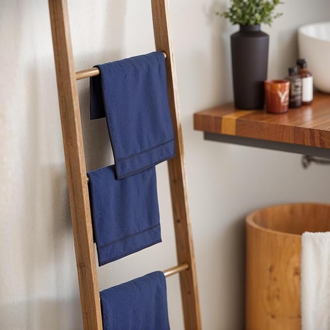 Creative Scents Cotton Fingertip Towels Set Blue