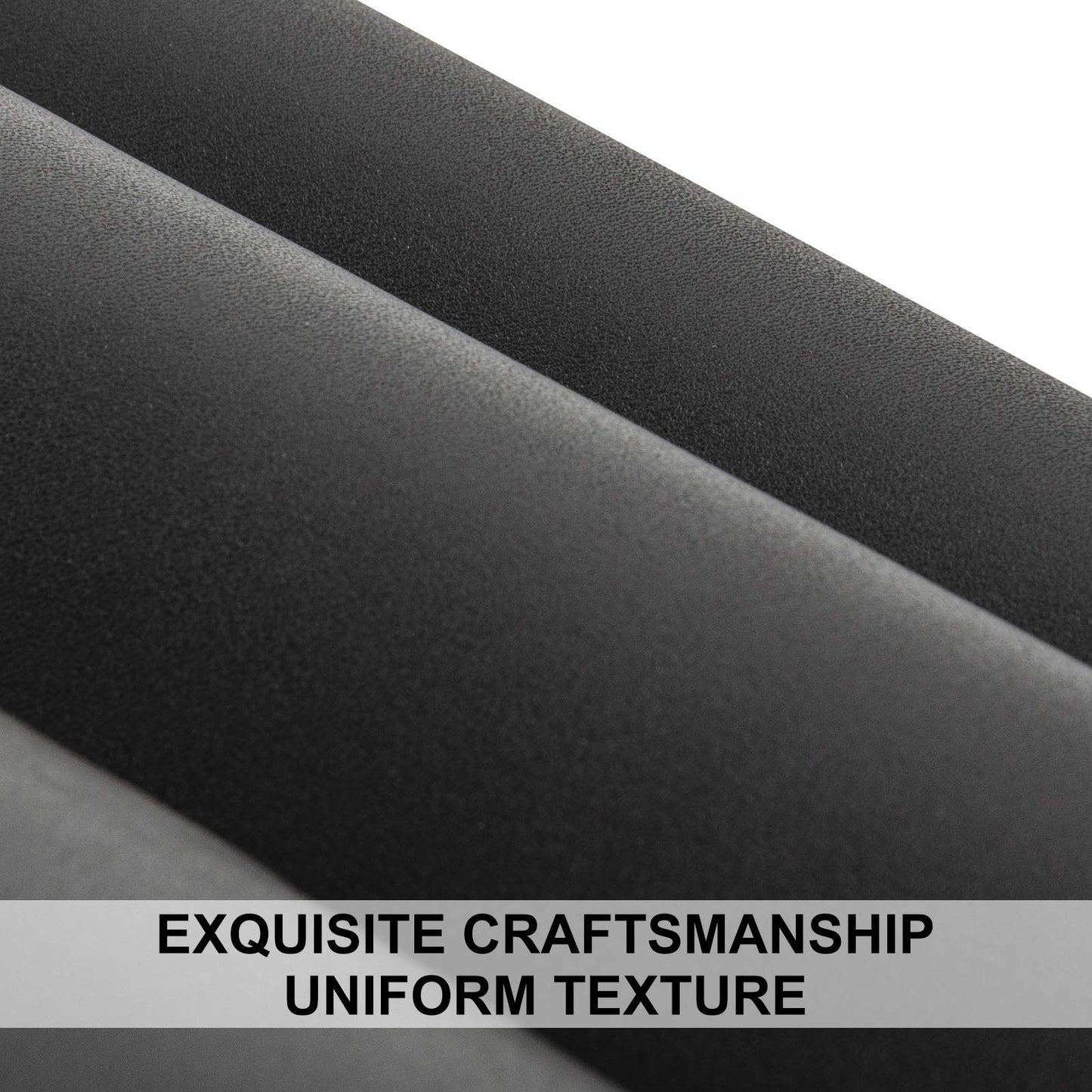 PU Fabric Material 1 Yard 54" x 36" Faux Synthetic Leather Sheets 1.2mm Thick Perfect for Upholstery, DIY Crafts, Hat Making, Hair Crafts Making, Sewing (Black)