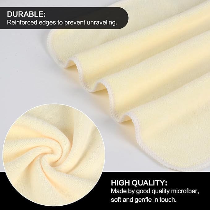 SINLAND Microfiber Facial Cloths Fast Drying Washcloth 12inch x 12inch