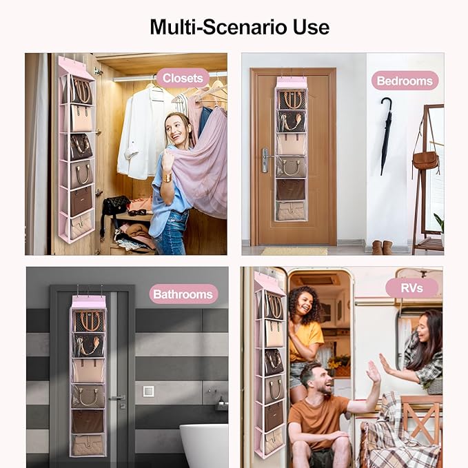 Lirex Over The Door Purse Organizer & Purse Shelf