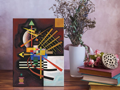 Wieco Art Framed Canvas Wall Art Composition VII, 1913 by Wassily Kandinsky Classic Abstract Famous Paintings Reproductions Canvas Wall Art for Home Decoration