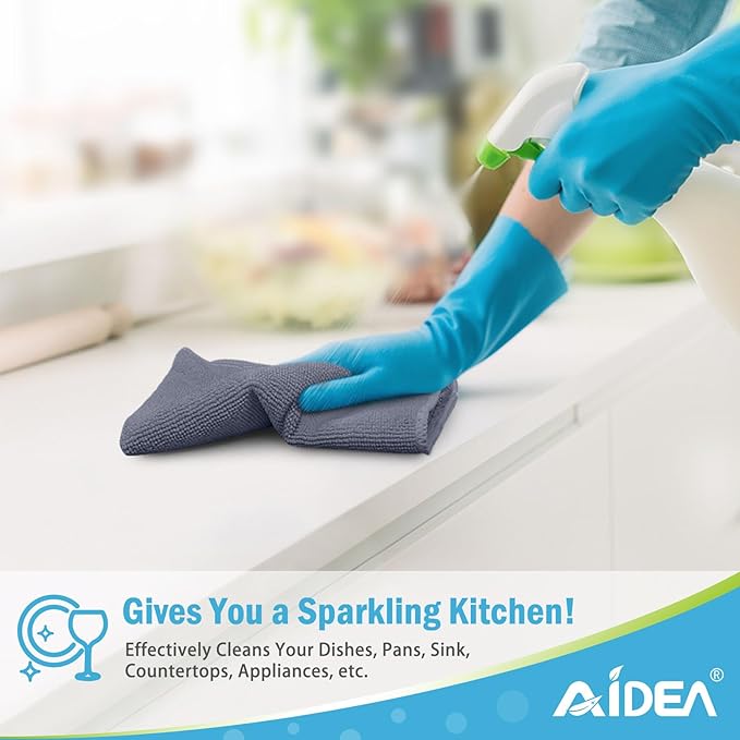 AIDEA Microfiber Cleaning Cloth-24PK, Soft Microfiber Towels