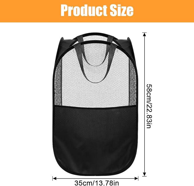 9Pcs Mesh Hamper Pop up Hampers
