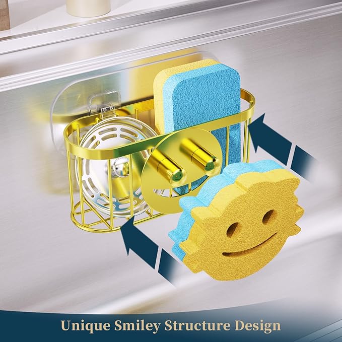 Consumest Sponge Holder Smiley Face