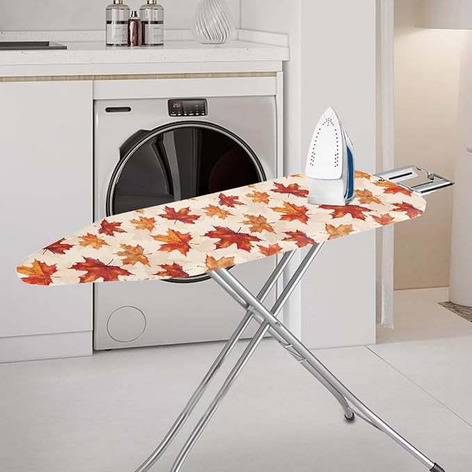 Easy Installation 15x54 Fall Maple Leaf Ironing Board Cover